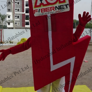 ACT Fibernet Lightning Bolt Mascot