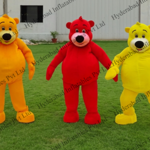 Colorful Bear Mascot Costumes