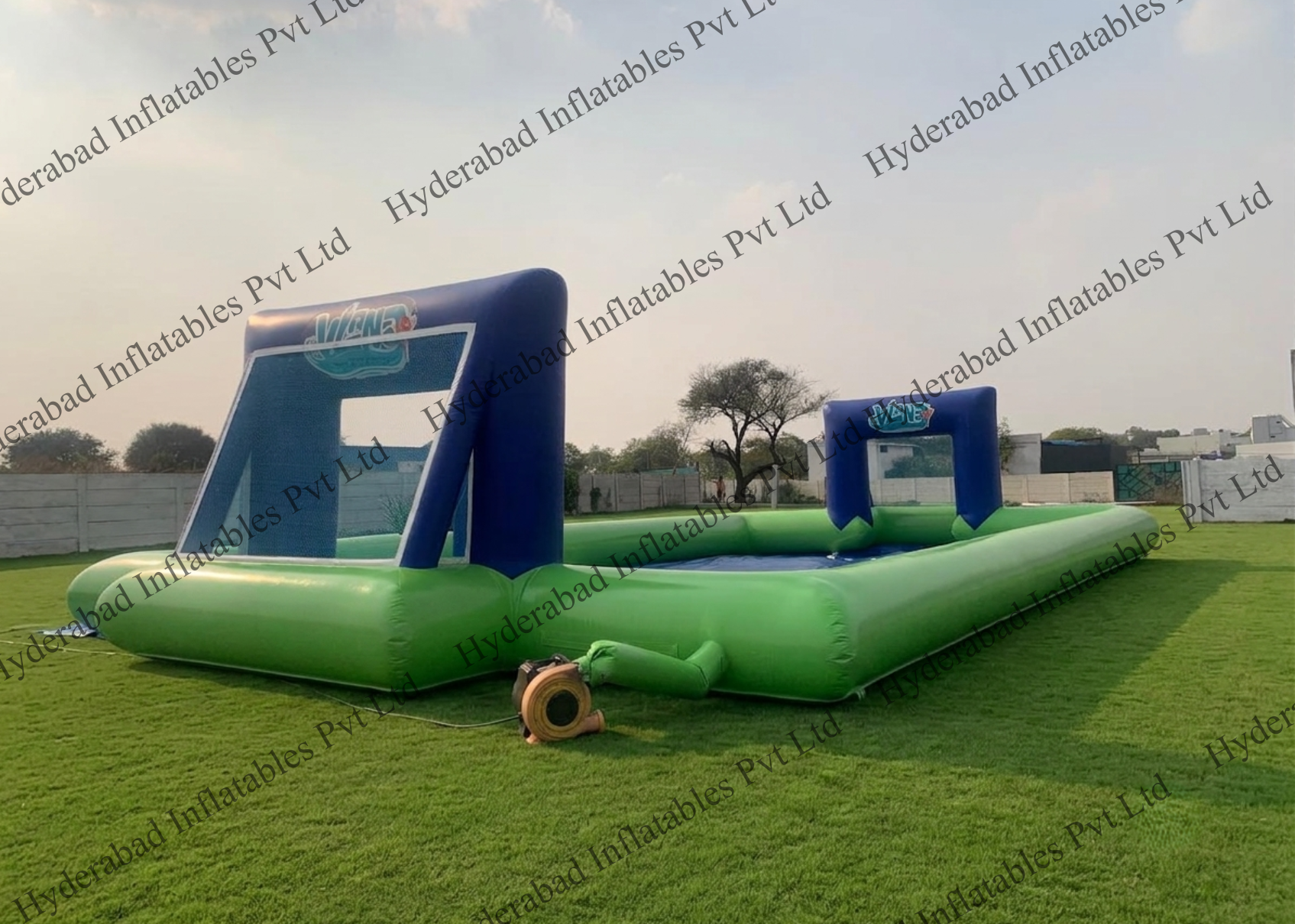 Backyard Soapy Football Pitch