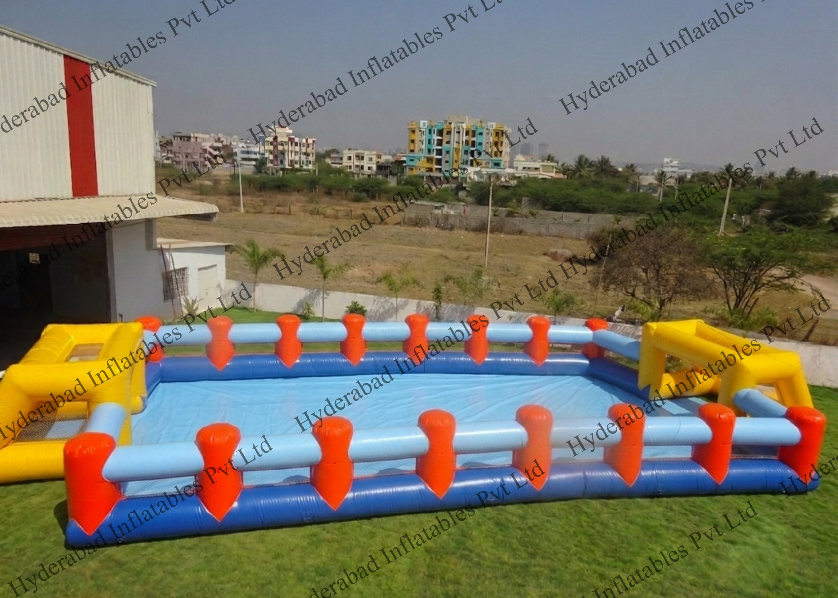 Spiked-Rail Soapy Football Pitch - Image 2