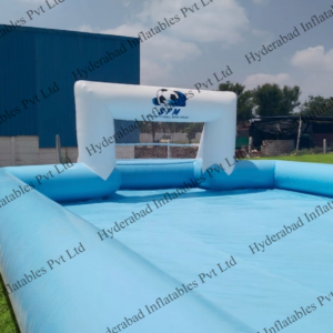 Sky Blue Soapy Football Pitch