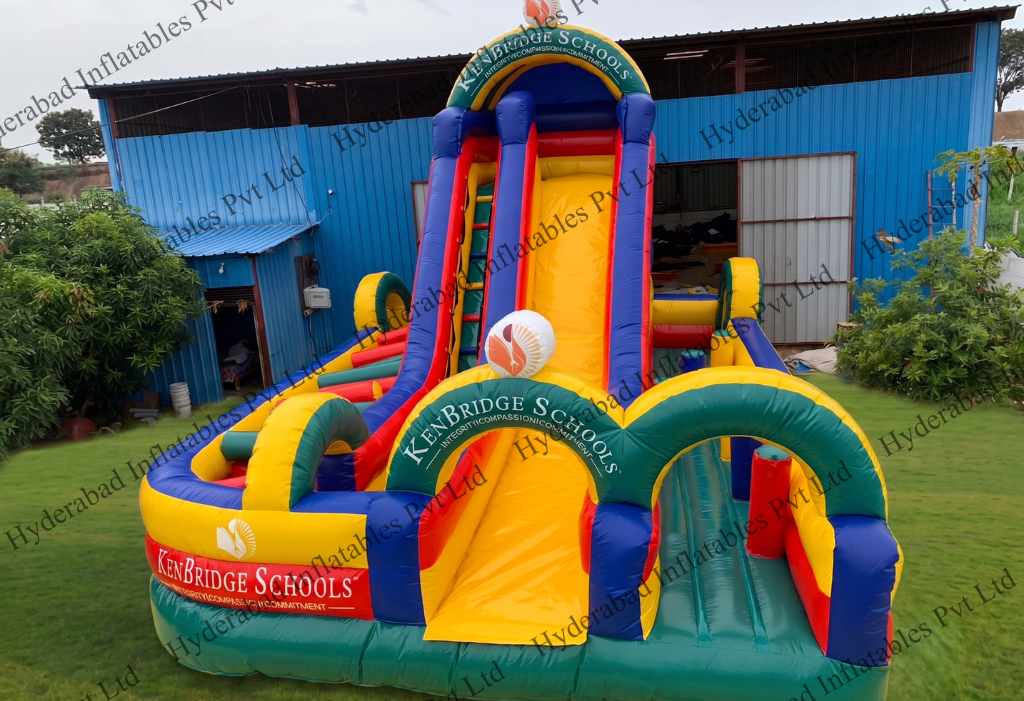 Multi Lane Inflatable Slide