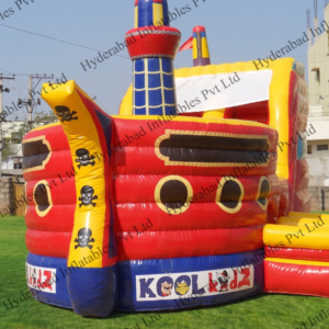 Pirate Ship Inflatable Slide